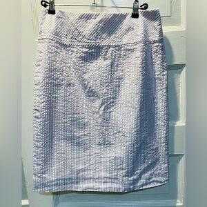 J Crew Lavender Seersucker Women's Skirt, Size 8